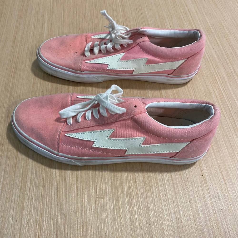 Revenge x Storm Pink Lightning Bolt Low Top Sneakers Mens Size 11 Skate Shoes